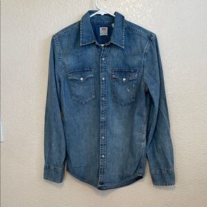 Levi's Classic Blue Button-Up Shirt